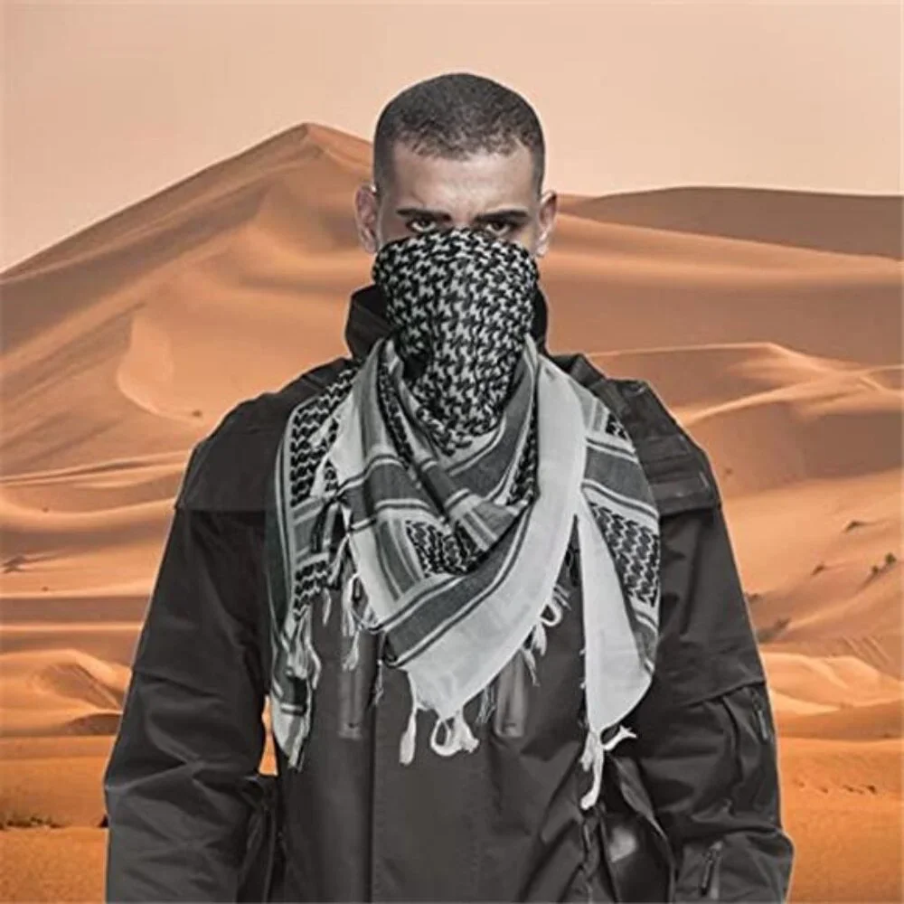 3 Pcs Shemagh Tactical Desert Scarf Cotton